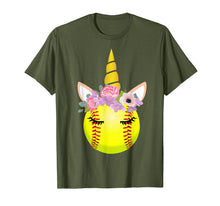 Load image into Gallery viewer, Softball Unicorn Shirt Funny Unicorn Lover Gifts For Girls
