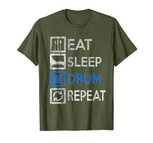 Load image into Gallery viewer, Funny shirts V-neck Tank top Hoodie sweatshirt usa uk au ca gifts for Vintage Drummer - Eat Sleep Drums Repeat - Drums T-Shirt 1808018
