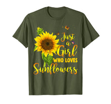 Load image into Gallery viewer, Funny shirts V-neck Tank top Hoodie sweatshirt usa uk au ca gifts for Just A Girl Who Loves Sunflower Shirt 3079113
