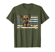 Load image into Gallery viewer, Funny shirts V-neck Tank top Hoodie sweatshirt usa uk au ca gifts for Thin Blue Line K9 Shirt German Shepherd Police Officer Gifts T-Shirt 2506944
