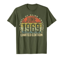 Load image into Gallery viewer, Born June 1969 Limited Edition T-Shirt 50th Birthday Gifts 32963
