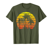 Load image into Gallery viewer, Retro Vintage Sunset Coco Palm Tree Shirts Tropical Beach
