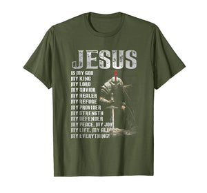 Funny shirts V-neck Tank top Hoodie sweatshirt usa uk au ca gifts for Jesus is my god - my king and my everything T-shirt 2428058