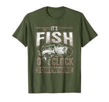Load image into Gallery viewer, It&#39;s Fish O&#39;clock Somewhere-Funny Fishing T-Shirt
