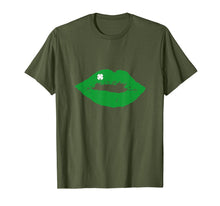 Load image into Gallery viewer, St. Patricks Day Shirt Kiss Me Green Lips Shamrock Shirt-465880
