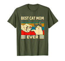 Load image into Gallery viewer, Best Cat Mom Ever Women Vintage Bump Fit Mothers Day T-Shirt-1125504
