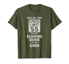 Load image into Gallery viewer, Happy 55th Birthday with Speed Limit Sign 55 Shirt T-Shirt-315659
