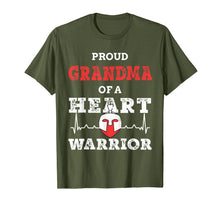Load image into Gallery viewer, Proud Grandma of a Heart Warrior CHD Awareness T-Shirt-6001302
