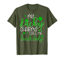 Load image into Gallery viewer, My Lucky Charms Call Me Lunch Lady St Patrick&#39;s Day Gifts T-Shirt-663158
