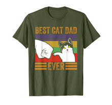 Load image into Gallery viewer, Mens Vintage Best Cat Dad Ever Men Bump Fit Fathers Day Gift T-Shirt-3420764
