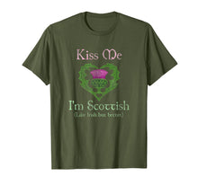 Load image into Gallery viewer, St. Patrick&#39;s Day Funny Scottish Kiss Me I&#39;m Scottish T-Shirt-285402

