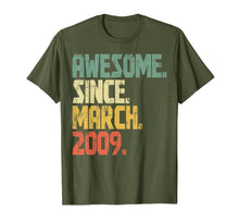 Load image into Gallery viewer, 11 years old Gifts Shirt Awesome Since March 2009 T-Shirt336366
