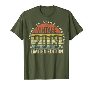 7 Year Old Gifts Vintage 2013 Limited Edition 7th Birthday TShirt232791