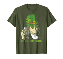 Load image into Gallery viewer, Ben Drankin Funny Green Shamrock Political St Patricks Day T-Shirt-136197
