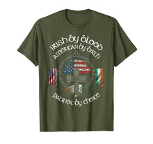 Load image into Gallery viewer, Irish By Blood American By Birth Patriot By Choice Gift TShirt936652
