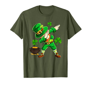 Funny Dabbing Leprechaun Saint Patrick's Day Shamrock Gifts TShirt291473