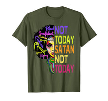 Load image into Gallery viewer, Not Today Satan tShirt African American Christian Faith Gift T-Shirt-411677
