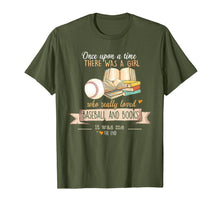 Load image into Gallery viewer, There Was A Girl Who Really Loved Baseball &amp; Books T-Shirt-1654981
