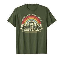 Load image into Gallery viewer, Softball Shirt. Just A Girl Who Loves Sunshine And Softball T-Shirt-427692
