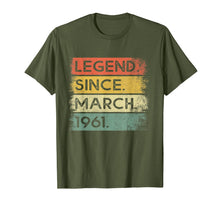 Load image into Gallery viewer, Legend Since March 1961 59th Birthday Gifts 59 Years Old T-Shirt-5874843
