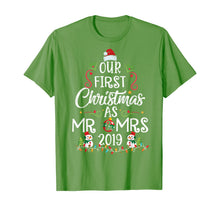 Load image into Gallery viewer, Matching Couple Wife Husband Our First Christmas as Mr &amp; Mrs T-Shirt
