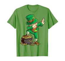 Load image into Gallery viewer, St Patricks Day Dabbing Leprechaun Boys Kids Men Gifts Dab T-Shirt-24268
