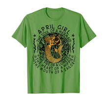 Load image into Gallery viewer, April Girl The Soul Of A Mermaid Tshirt Funny Gifts Women TShirt70437
