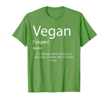 Load image into Gallery viewer, Funny shirts V-neck Tank top Hoodie sweatshirt usa uk au ca gifts for Vegan Definition Shirt - Funny Vegan Joke - Women Men Kids 222209
