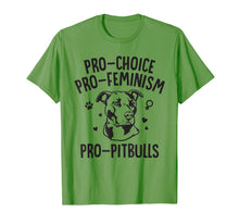 Load image into Gallery viewer, Pitbull Dog T-Shirt - Pro-Choice Pro- Feminism Pro-Pitbull
