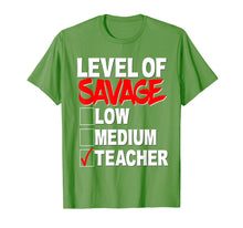 Load image into Gallery viewer, Funny shirts V-neck Tank top Hoodie sweatshirt usa uk au ca gifts for Level of Savage Shirt Low Medium Teacher School Funny Gift 1839005
