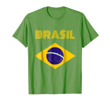 Load image into Gallery viewer, Funny shirts V-neck Tank top Hoodie sweatshirt usa uk au ca gifts for Brazil Flag Yellow Text T-Shirt 1282002

