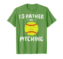 Load image into Gallery viewer, Softball Shirts For Girls Pitcher, I&#39;d Rather Be Pitching
