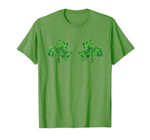 Funny shirts V-neck Tank top Hoodie sweatshirt usa uk au ca gifts for St Patricks Day Shirt Women - Shamrock Boobs Funny T Shirt 1938773