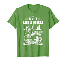 Load image into Gallery viewer, Funny shirts V-neck Tank top Hoodie sweatshirt usa uk au ca gifts for Just a Wizard Girl Tshirt 495470
