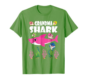 Funny shirts V-neck Tank top Hoodie sweatshirt usa uk au ca gifts for Cute Baby Sharks & Lovely Grandma Shark Funny Cool Tshirt 268488