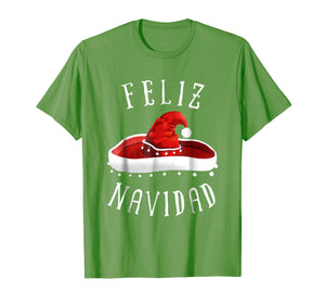 Funny shirts V-neck Tank top Hoodie sweatshirt usa uk au ca gifts for Santa Hat Sombrero Christmas Mexico Feliz Navidad T Shirt 2117808