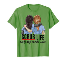 Load image into Gallery viewer, Funny shirts V-neck Tank top Hoodie sweatshirt usa uk au ca gifts for Scrub Life With My Scrub Wife Tshirt - Funny Woman Gifts 1720701
