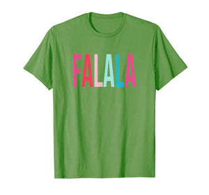 Womens Girls Falala Colorful Christmas T-Shirt-3113923
