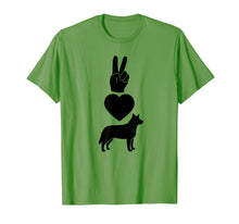 Load image into Gallery viewer, Peace Love Blue Heelers Symbols ADG027g T-Shirt
