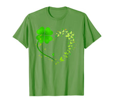 Load image into Gallery viewer, Heart Shamrock Butterfly Happy St Patrick&#39;s Day Gifts T-Shirt-517295
