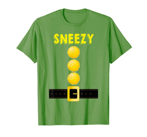 Sneezy Dwarf Costume Funny Halloween Gift Idea Sneezy Dwarf T-Shirt