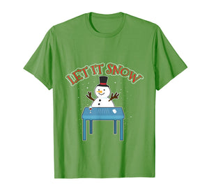 Let It Snow Cocaine Snowman Santa Funny Adult Humor Gifts T-Shirt-1072590