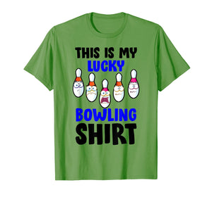 This Is My Lucky Bowling Tee Funny Bowler Gift For Men Women T-Shirt