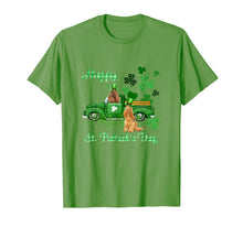 Load image into Gallery viewer, Cocker Spaniel Riding Green Truck St Patrick&#39;s Day Gifts T-Shirt-1276226
