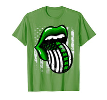Load image into Gallery viewer, Funny Irish American Flag Tongue - St Patricks Men Women T-Shirt-522076
