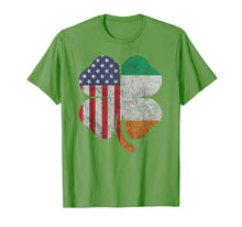 Load image into Gallery viewer, Irish-American Flag Shamrock Flag St Patrick's Day Gift T-Shirt-231693
