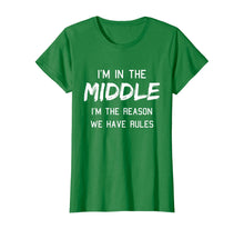 Load image into Gallery viewer, Funny shirts V-neck Tank top Hoodie sweatshirt usa uk au ca gifts for Middle Child Shirt I&#39;m The Reason We Have Rules Siblings T-Shirt 139314
