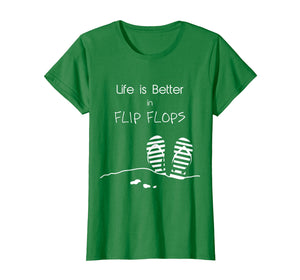 Funny shirts V-neck Tank top Hoodie sweatshirt usa uk au ca gifts for Life is better in Flip Flops T-Shirt | Summer, beach and sun 2681692