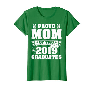 Funny shirts V-neck Tank top Hoodie sweatshirt usa uk au ca gifts for Star Proud Mom Of Two 2019 Graduates Happy Day Senior Shirt 1301861