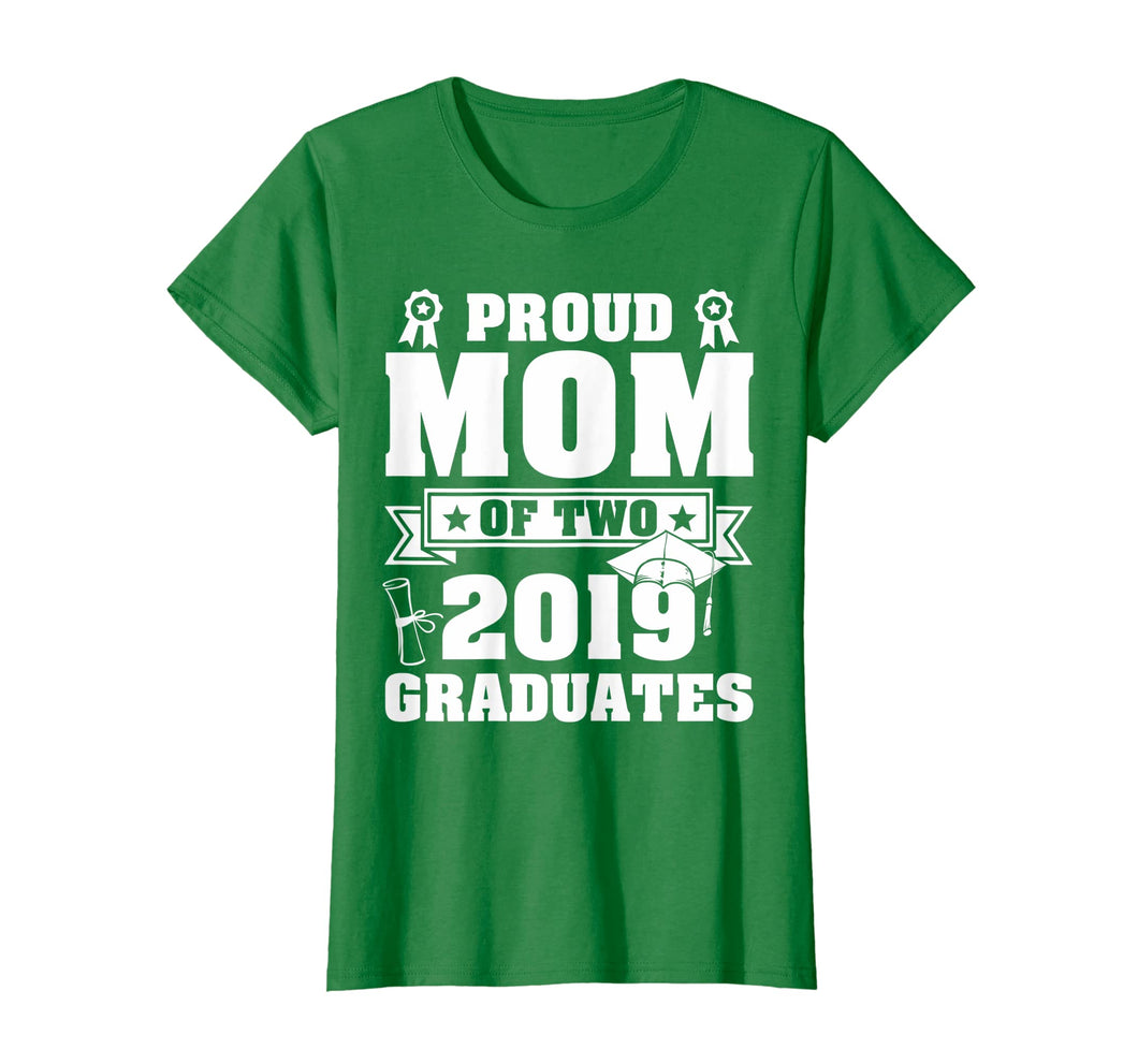 Funny shirts V-neck Tank top Hoodie sweatshirt usa uk au ca gifts for Star Proud Mom Of Two 2019 Graduates Happy Day Senior Shirt 1301861